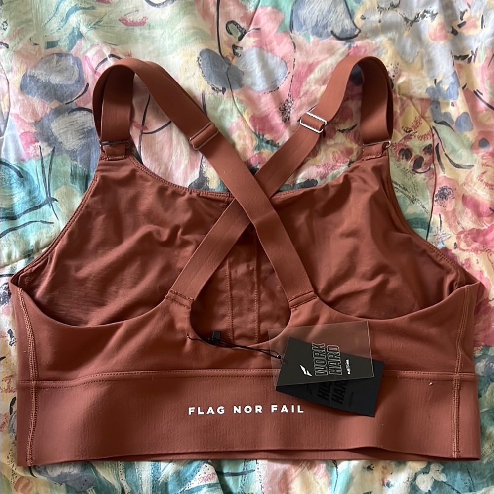 Flag Nor Fail Women's Copper Sports Bra